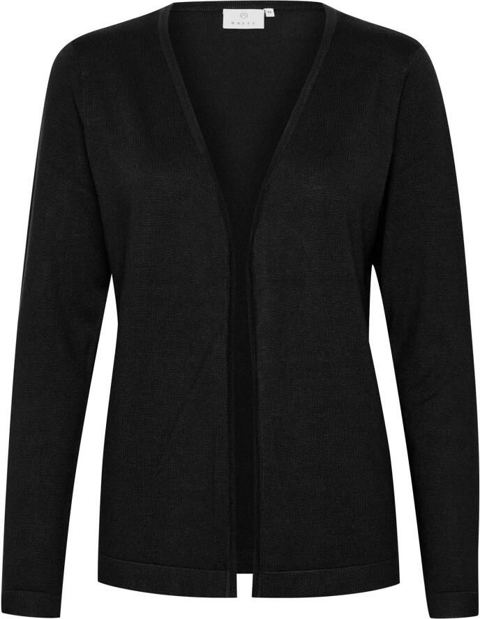 Kaffe Cardigan met opengewerkte voorkant model 'KAFENIA ASTRID'