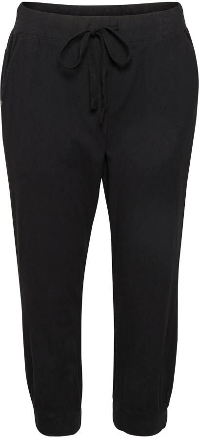 Kaffe relaxed regular waist capri zwart - Foto 3