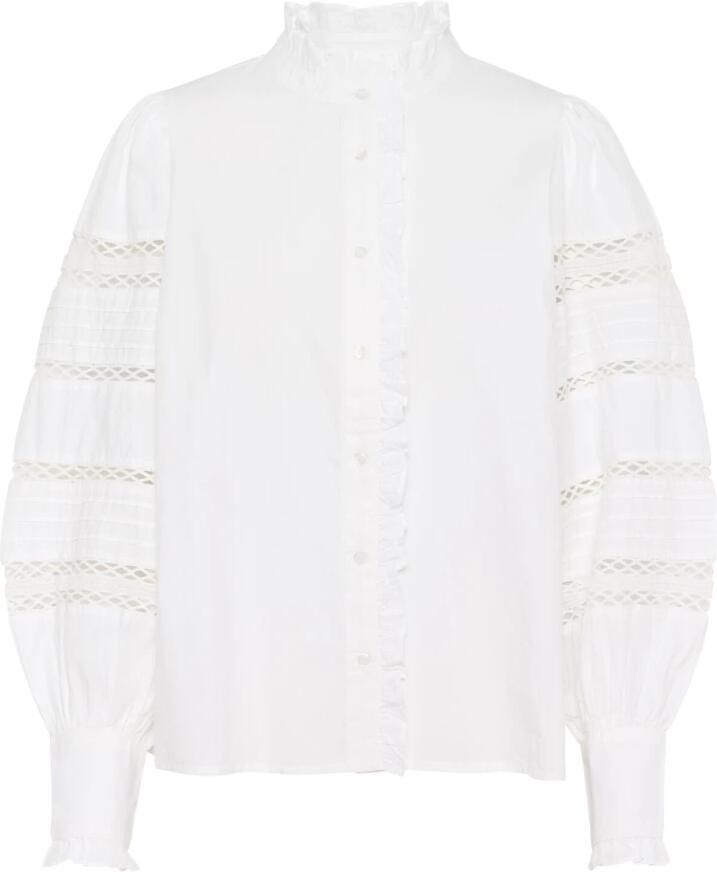 Kaffe Elegante Kawillow Shirt Blouse Optisch Wit White Dames