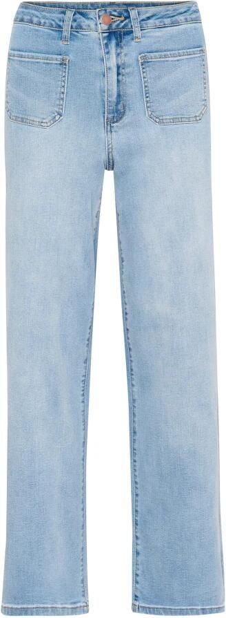 Kaffe Flared Jeans Light Blue Washed Denim Blue Dames - Foto 4