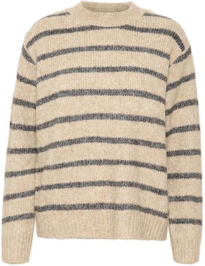 Kaffe Gebreide pullover met ronde hals model 'Katrina'