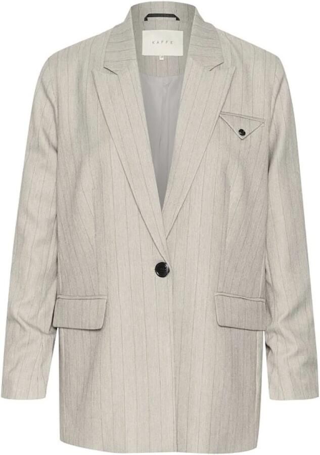 Kaffe Grijze Blazer met Kakaysa Stijl Gray Dames