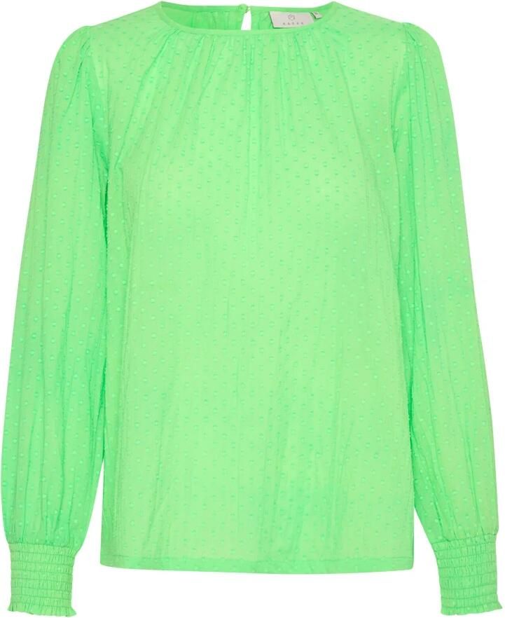 Kaffe Lenteboeket Lange Mouw Blouse Green Dames - Foto 4
