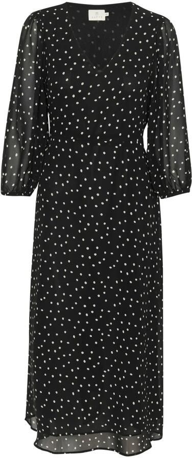 Kaffe Midi-jurk met strikceintuur model 'sally'