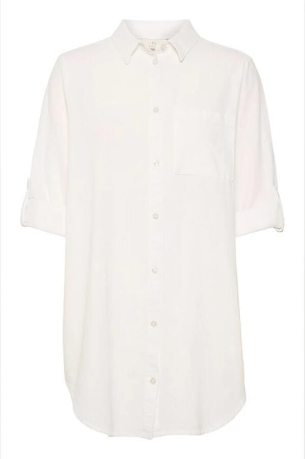 Kaffe Overhemdblouse met borstzak model 'KANAYA' - Foto 5