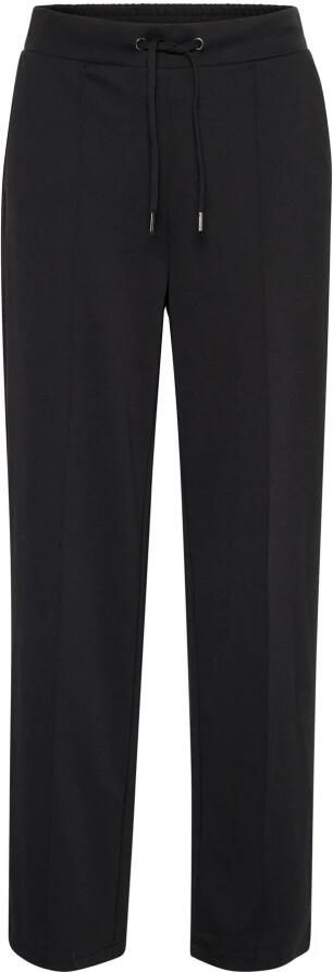 Kaffe high waist straight fit pantalon KAJENNY zwart - Foto 4