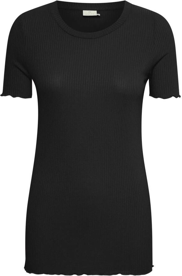 Kaffe T-shirt met geschulpte zoom