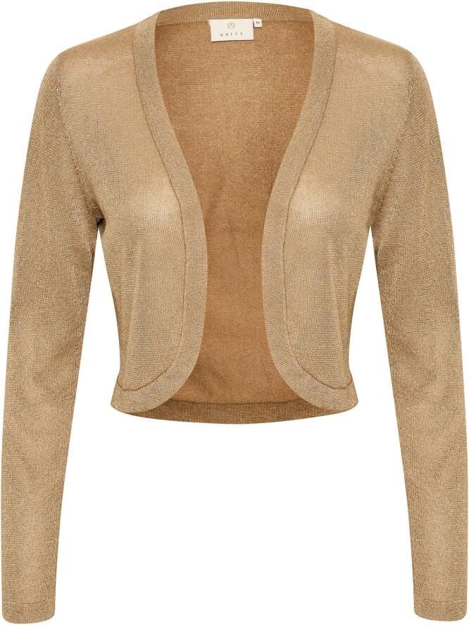 Kaffe Vrouwelijke Glitter Bolero Jas Brown Dames