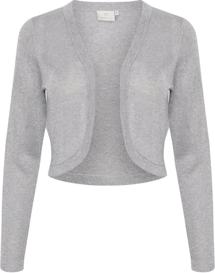 Kaffe Vrouwelijke Open Bolero Jas Grijs Zilver Gray Dames