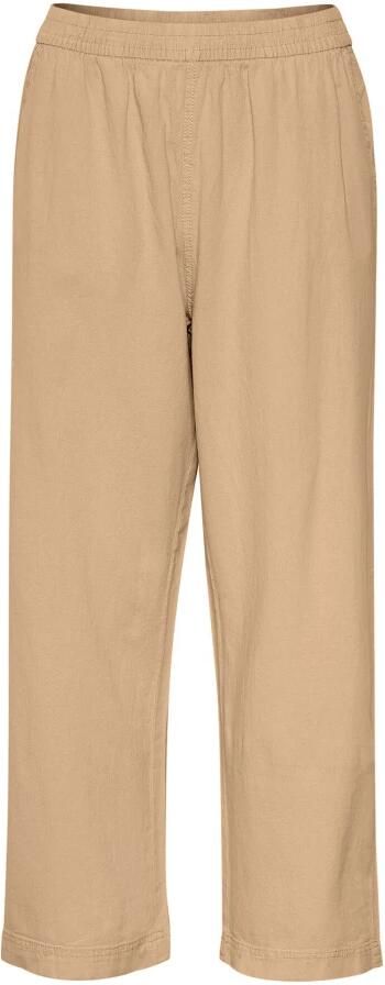 Kaffe linnen cropped wide leg culotte KAnaya Culotte zand - Foto 2