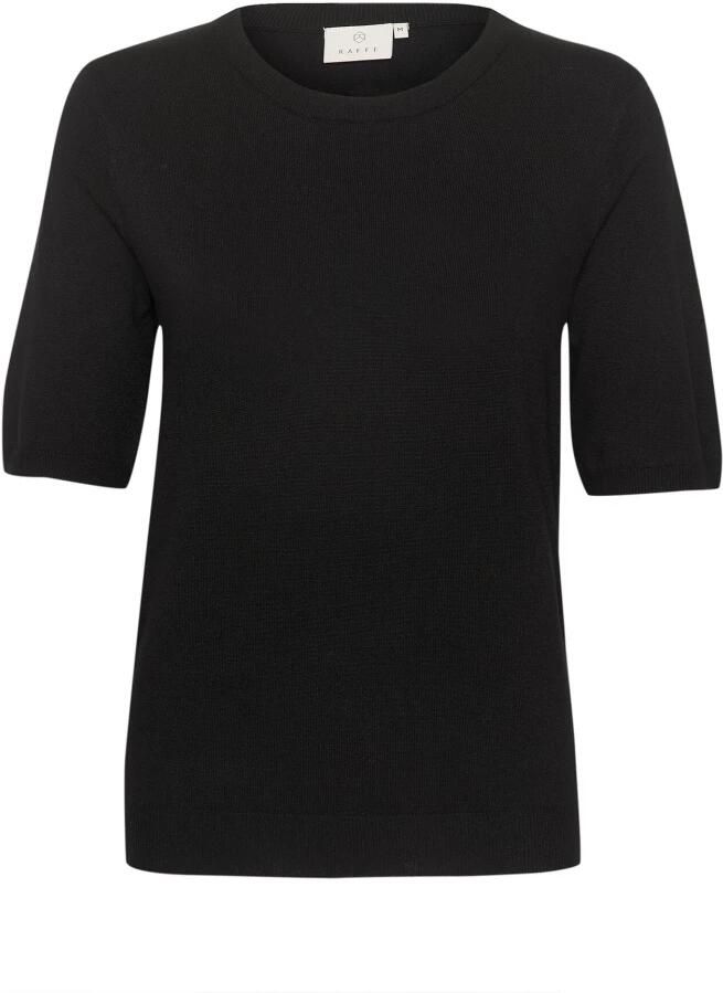 Kaffe Zwart Diep Gebreide Pullover Trui Black Dames - Foto 3