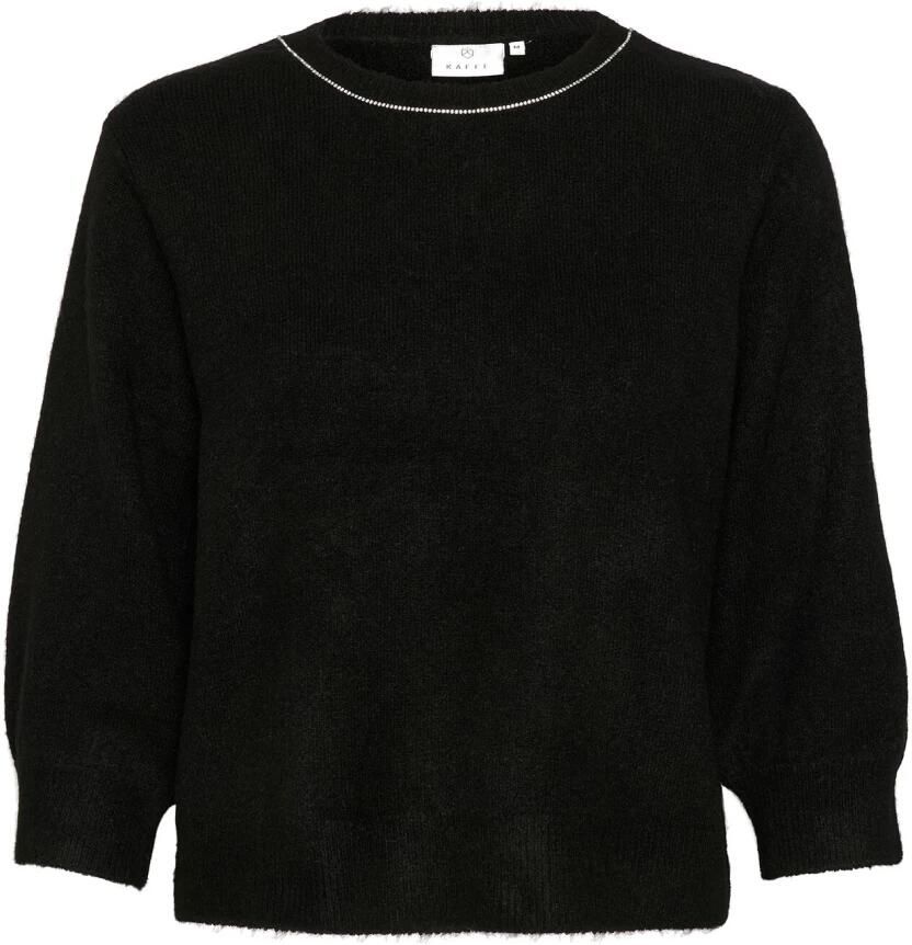 Kaffe Gebreide pullover met ribboorden model 'meridith'