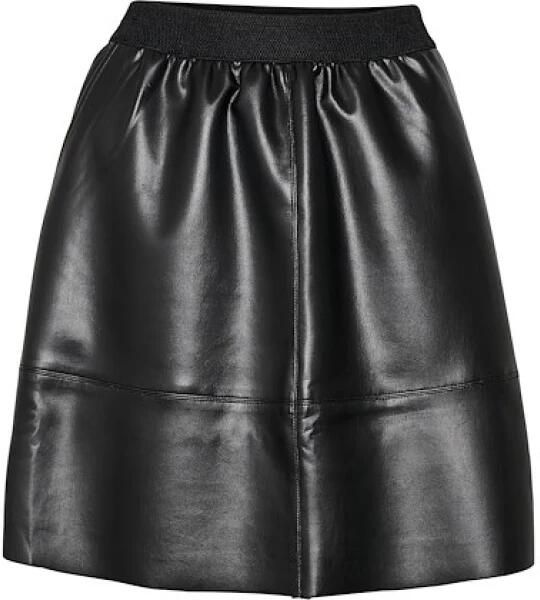 Kaffe Minirok in leerlook model 'mikka'