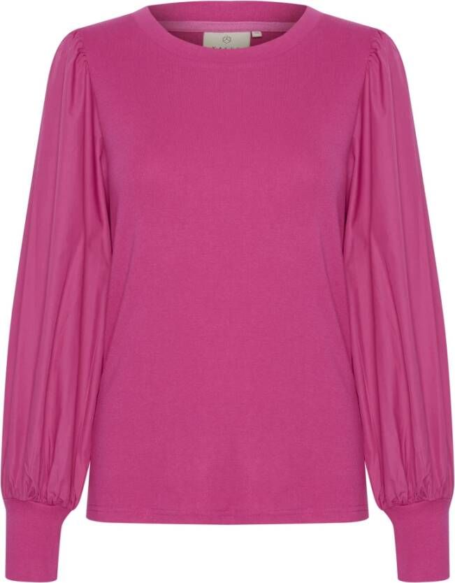 Kaffe KAmera Liddy LS T-Shirt Roze Dames