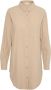 Kaffe Klassieke Sand Shirt Tuniek Top Beige Dames - Thumbnail 2