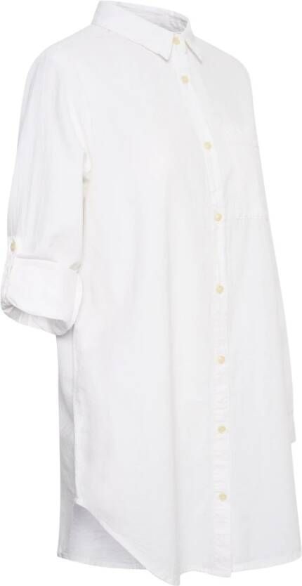 Kaffe Overhemdblouse met borstzak model 'KANAYA' - Foto 4