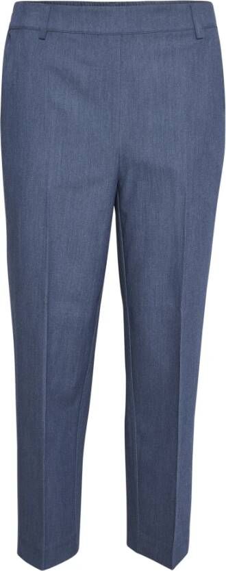 Kaffe Regular fit stoffen broek met verkort model 'SAKURA'