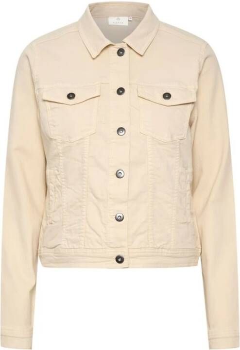 Kaffe Kazelina denim jas 10506287 Beige Dames