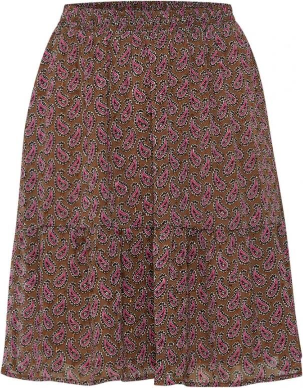 Kaffe Midi Skirts Bruin Dames