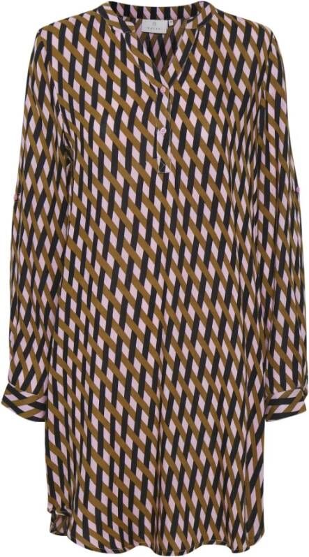 Kaffe Shirtjurk Candy Pink Print Multicolor Dames