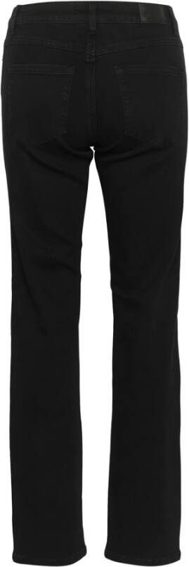 Kaffe Straight Leg Jeans Zwart Diep Zwart Dames