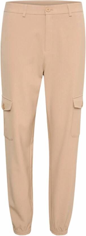 Kaffe Straight Trousers Beige Dames