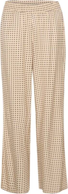 Kaffe Straight Trousers Beige Dames