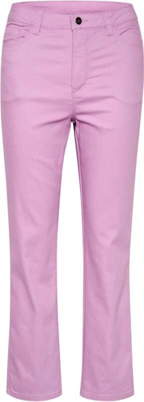 Kaffe Straight Trousers Roze Dames