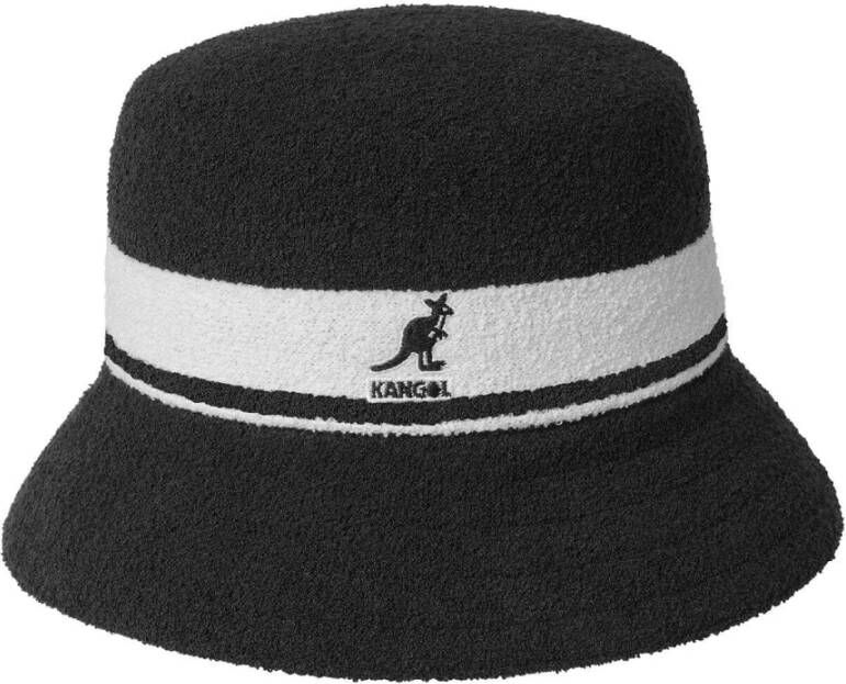 Kangol Bermuda Stripe Bucket Hat Zwart Heren