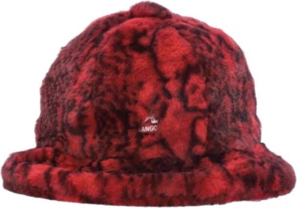 Kangol Rode Slang Faux Fur Streetwear Hoeden Red Heren
