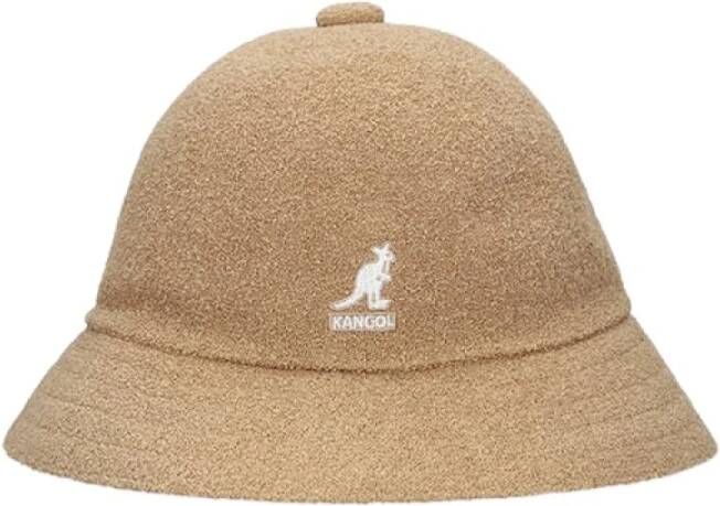 Kangol Casual Oat Bucket Hat Bermuda Stijl Beige Heren