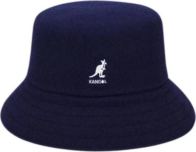 Kangol Navy Wol Bucket Hoed Blue Heren