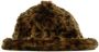 Kangol Casual Faux Fur Leopard Vissershoed Brown Heren - Thumbnail 1