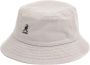 Kangol Gewassen emmerhoed khaki katoen Beige Unisex - Thumbnail 2