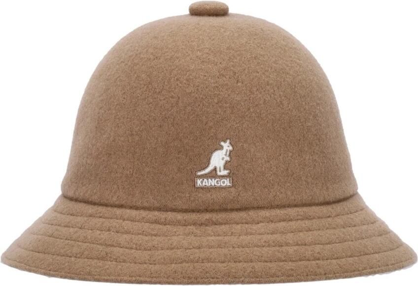 Kangol Wollen Casual Bucket Hoed Kameel Brown Unisex