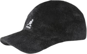 Kangol Zwarte Eco Bont Gebogen Klep Pet Black