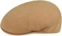 Kangol Platte Pet Kamelenwol Geborduurd Logo Brown - Thumbnail 1