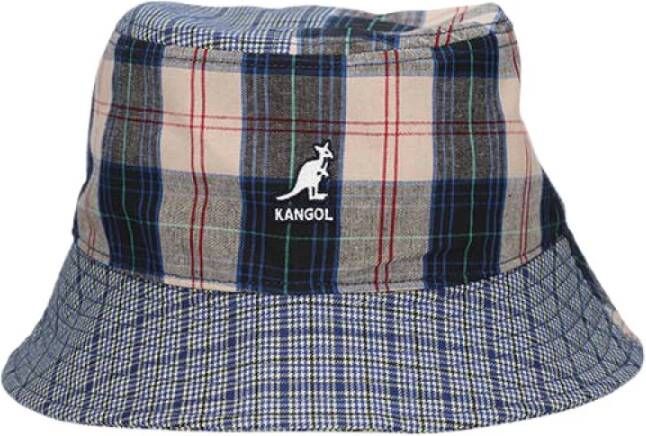 Kangol Plaid Mashup Bucket K5297 hoed Blauw Unisex