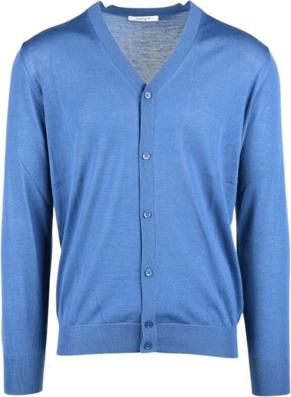 Kangra Avio Cardigan voor Heren Blauw Dames