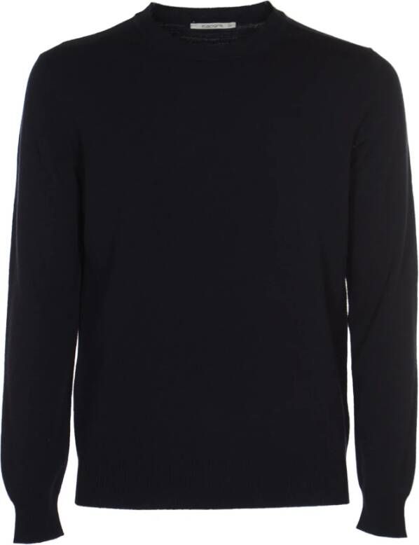 Kangra Midnight Blue Wol Kasjmier Trui Blue Heren