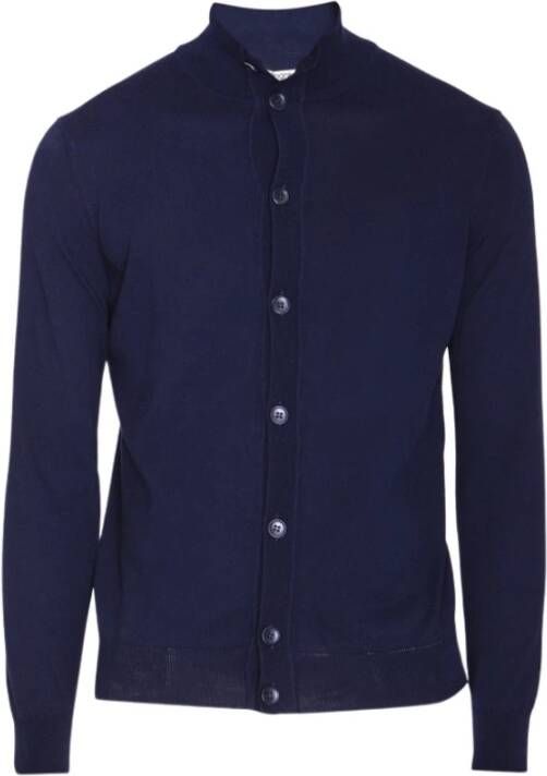 Kangra Cardigan Blu Blauw Heren