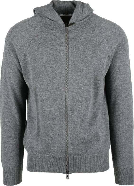 Kangra Grijze Cardigan voor Heren Grijs Dames