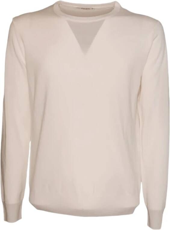 Kangra Heren Merino Trui Wit Beige Heren