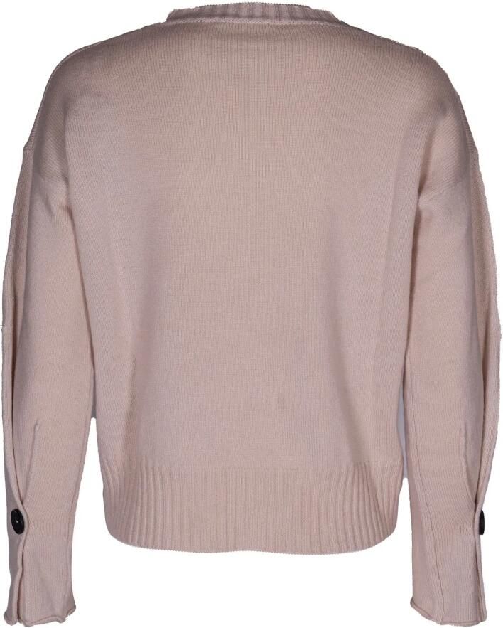 Kangra Dames Coltrui. Lange Mouw. Wol en Cashmere Mix. Pink Dames - Foto 2