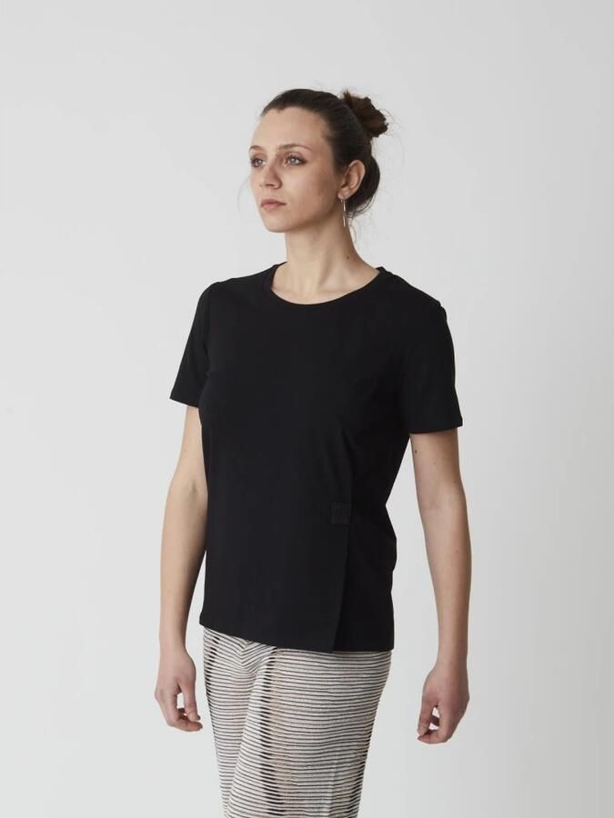 Kangra Korte Mouw Coltrui Black Dames - Foto 2