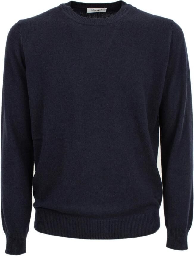 Kangra Stijlvolle Gebreide Top Blue Heren