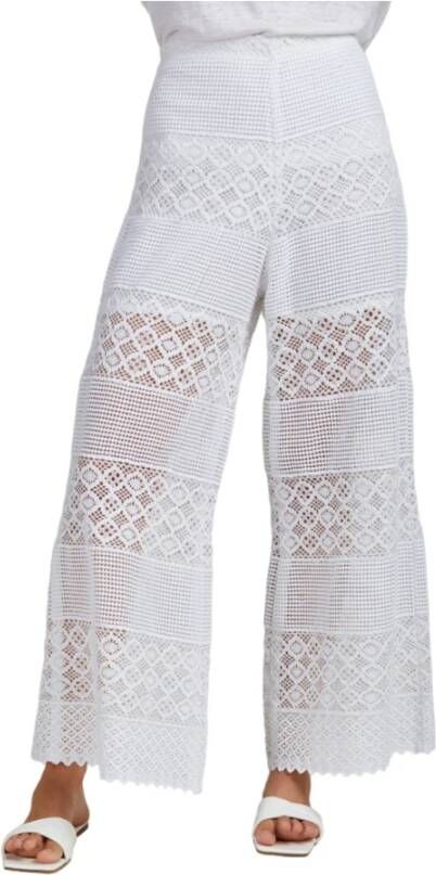Kangra Leather Trousers White Dames