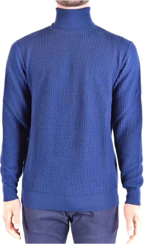 Kangra Mannen S W1K1012053135700044 WOL Sweater Blauw Heren