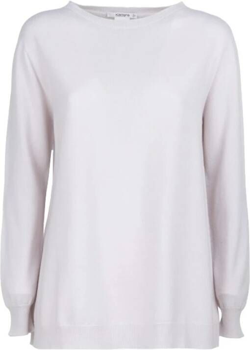 Kangra Round-neck Knitwear White Dames