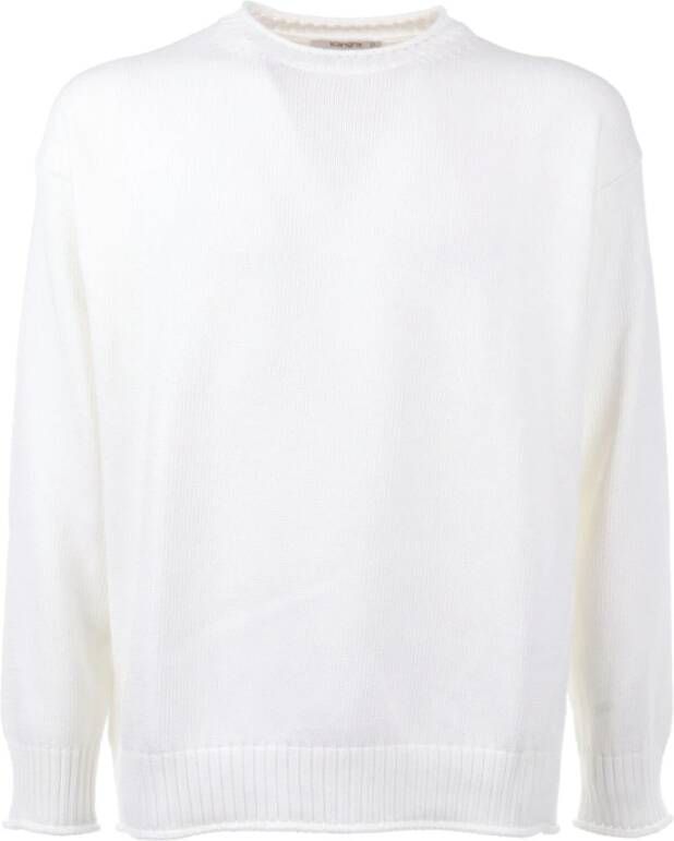 Kangra Round-neck Knitwear Wit Heren